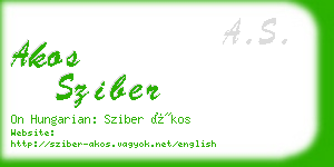 akos sziber business card